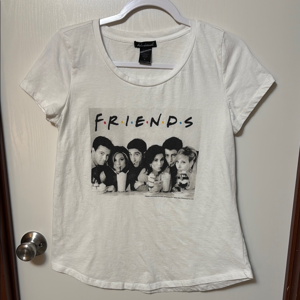 Delusional White Friends Graphic Kids T-Shirt Size M